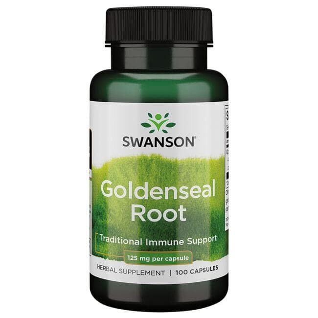 [Australia] - Swanson GOLDENSEAL Root 125 MG 100 CAPS 