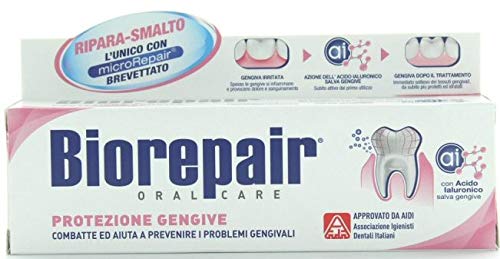 [Australia] - Biorepair: "Protezione Gengive" (Gum Protection) Toothpaste with microRepair * 2.5 Fluid Ounce (75ml) Tube (Pack of 2) * [ Italian Import ] 