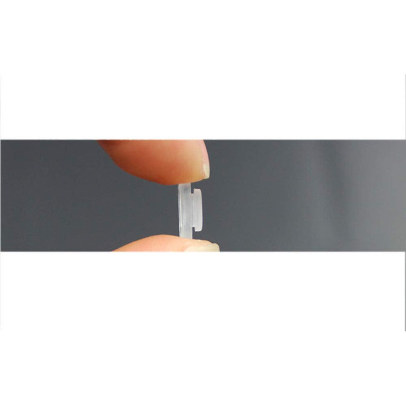 [Australia] - Eyeglass Nose Pads 11mm 4Pairs Nose Pieces Replacement Square Rectangle Push Slide Slip in Silicone Nosepads for Eye Glasses Eyeglasses Sunglasses for Costa Maui and More 