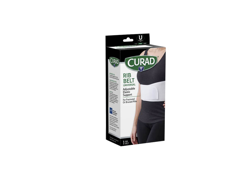 [Australia] - Curad Universal Rib Belt, Supports Bruised or Broken Ribs, Elastic Material for Comfort, Contoured, Unisex, Fits 28" - 50", 1 Belt 