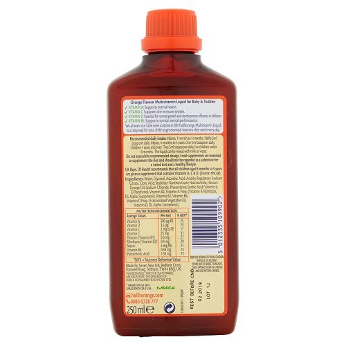 Haliborange All Natural Orange Flavour Multivitamni Liquid
