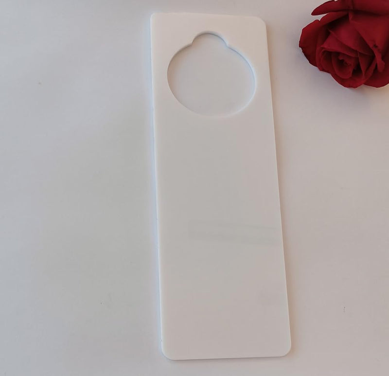 [Australia] - 5pcs of Door Hanging Hangers Blank Signs,DIY Blank Door Knob Signs for Painting, DIY Craft, Home, Office Hotel Decoration,Business Use, Arts and Crafts (White) White 
