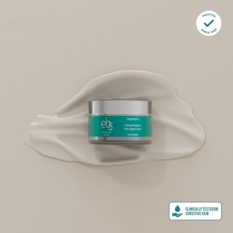 eb5 Intense Moisture Anti Aging Moisturizer Face & Neck Cream- Tone Tighten Skin with Retinol, Fade Fine Lines & Wrinkles with Vitamin E, A & B5-1.7oz. Natural Fragrance 1.7 Fl Oz (Pack of 1)