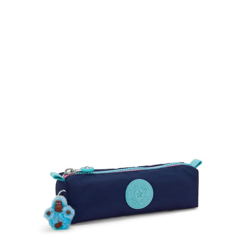 Kipling Women's Freedom Pencil Pouch, Small, Zipped, Water-Resistant, Pen Case 8.75''L x 2.5''H x 2.5''D Resort Navy
