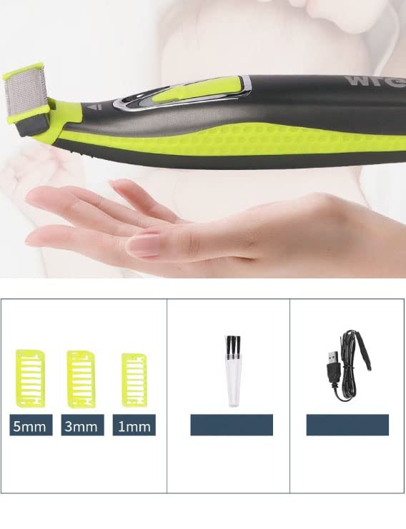 Beard Trimmer for Men, Rechargeable Mens Grooming Kit Washable Mens Electric Razors for Shaving Face, Beard, Mustache Trimmer and Hair Clippers, Double Sided Tooth Razors Face Trimmer for Men