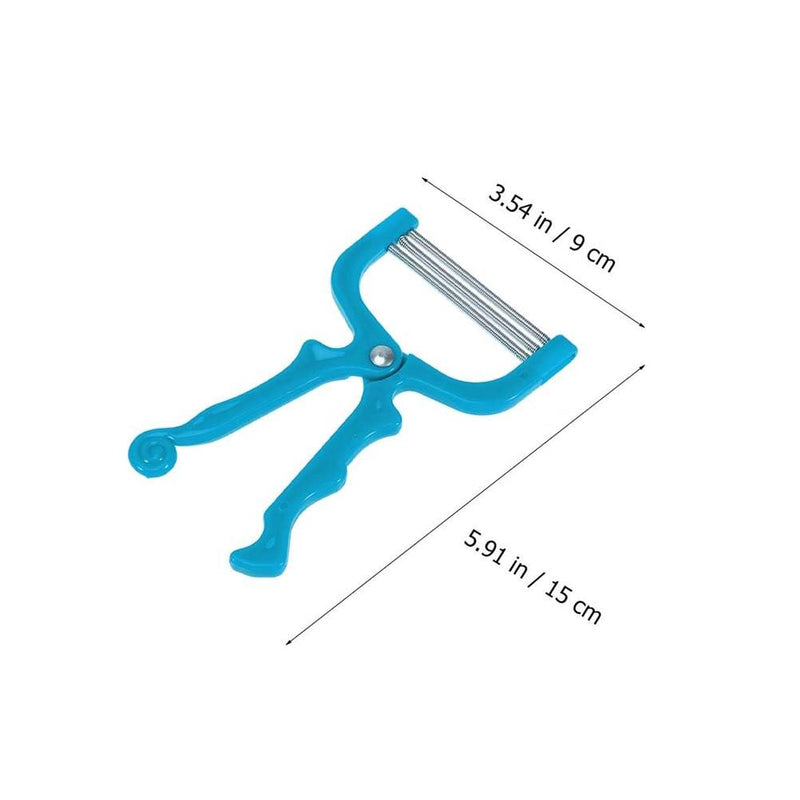 [Australia] - FRCOLOR 3 Sets 2pcs Facial Hair Remover Manual Epilator Spring Hair Remover Threading Tool Removal Epilator Smooth Glide Threader Spring Wire Stainless Steel Wink 15x9cmx3pcs 