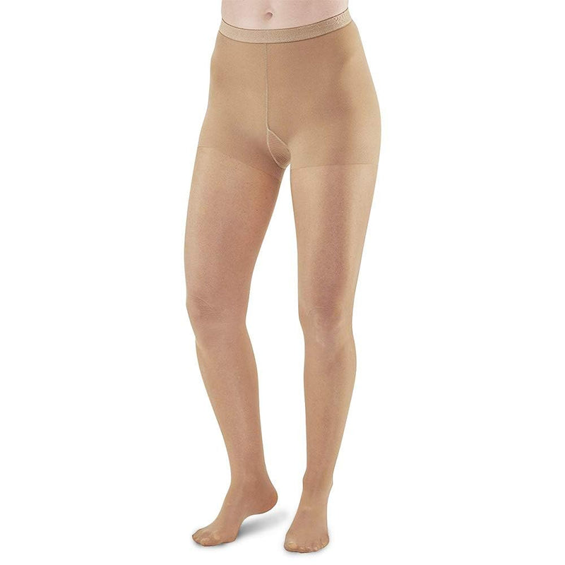 [Australia] - 20-30mmHg Compression Pantyhose for Women, Medical Compression Stockings, High Waist Opaque Compression Tights for Lymphadema Edema, Swelling, Varicose Veins, Support Hose for Teacher Doctor XL Beige 