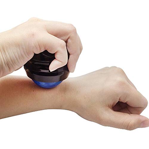 [Australia] - Massage Roller Ball,2-Pack Handheld Massage Therapy and Relax Tool for Sore Muscles,Joint Pain Relief Relaxing,Full Body Deep Tissue Massage(Blue&Purple) Black 