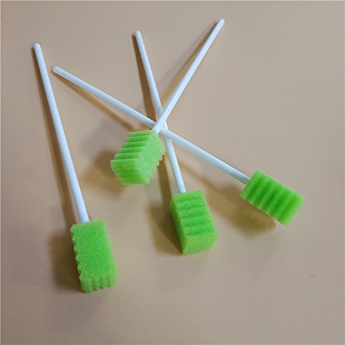 [Australia] - Dental Swabs Unflavored Swabsticks-Oral Cavity Cleaning Mouth Swab, Tooth Shaped, Untreated Unflavored, Box of 150 Counts (Fruit Green) 
