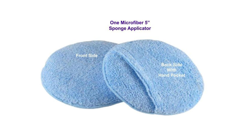 [Australia] - Leather CPR | Microfiber Applicator (5in) | Round Lint-Free Cleaner & Conditioner - Covers Surfaces Quickly While Using Less Cream - Finger Pocket Improves Grip - Washable & Reusable 1 Microfiber Applicator 