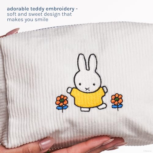 The Crème Shop Miffy Bestsellers Set Miffy Makeup Bag, Compact Mirror and Tinted Lip Balm (Rare Rose)
