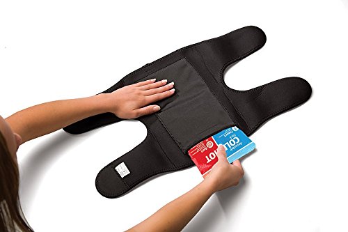 [Australia] - MUELLER Sports Medicine Reusable Cold/Hot Therapy Wrap, Ice Pack, Cold & Hot Packs for Injuries and Pain Relief, Black, Large 