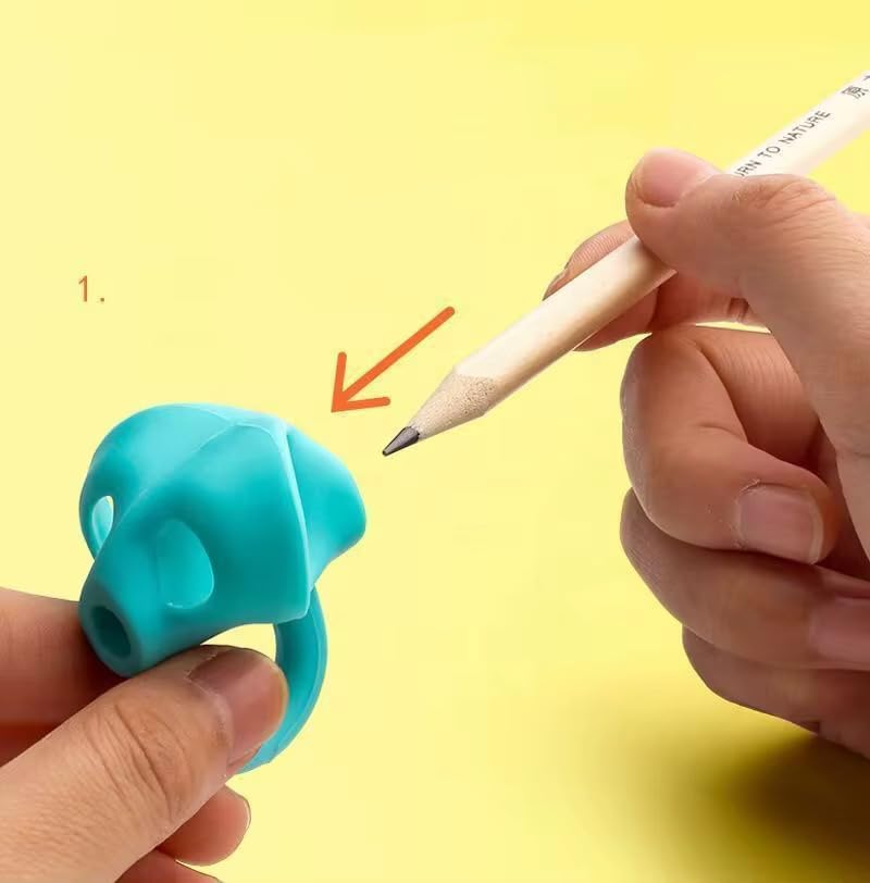 [Australia] - 10 PCS Pencil Finger Grips for Kids Handwriting Grip Posture Correction Training Pen Writing Aid Tool for Kids Toddler Preschool Children Adults Students Special Needs 