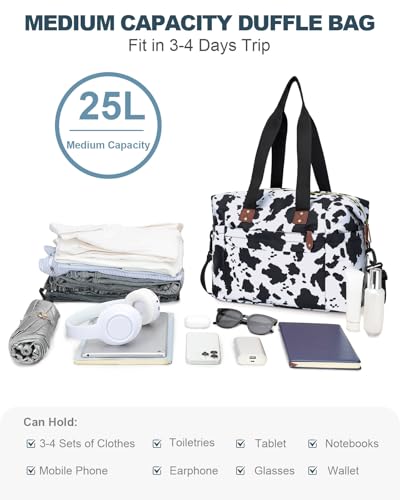 Pritent Crossbody Bags for Women & Travel Duffle Bag for Women(Cow Print)