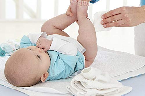 [Australia] - Baby Organic Large Dry Pads 100% Cotton Squares for Baby Care Diapering (120 Count) 60 Count (Pack of 2) 