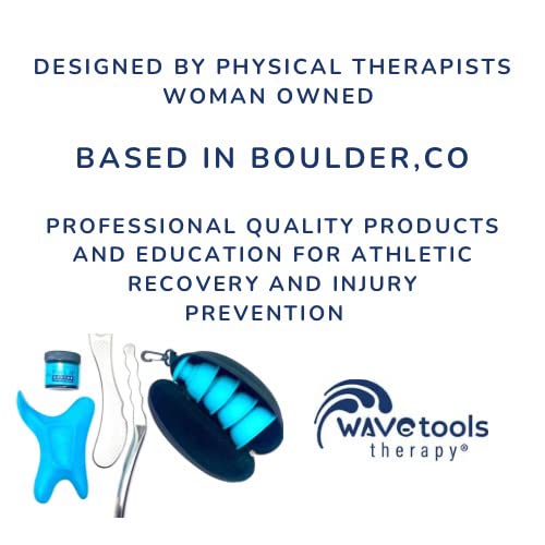 Wavetools Therapy Professional Medical Grade Arete Muscle Scraper and Massage Tool. 8 Unique arcs, Double Beveled Edges for gua sha, fascial Release, Muscle Aches, tendonitis, and Scar Tissue.