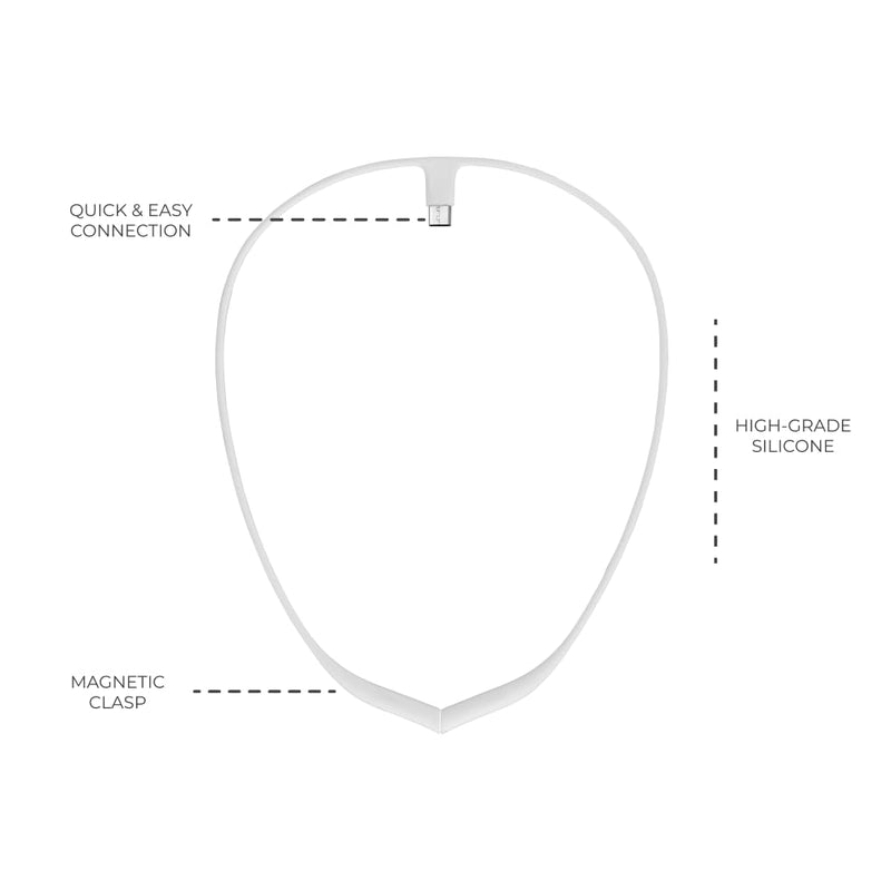 [Australia] - Upright Magnetic Necklace (Necklace Only) for GO S and GO 2 Posture Corrector Trainer (White) White 