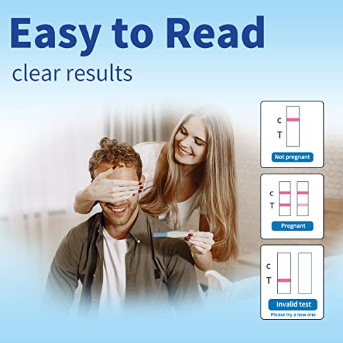 DAVID HCG 16-Count Pregnant Test Early Detection, Pruebas De Embarazo 6 Days Sooner Than Missed Period, 13 HCG Strips and 3 HCG Sticks Combo