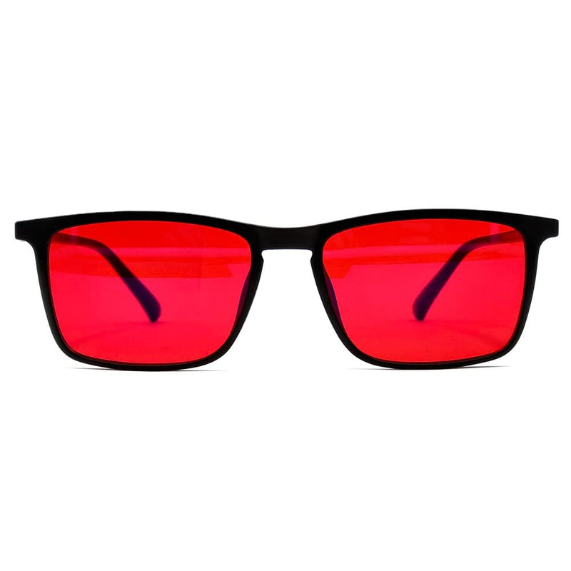 [Australia] - UVtech SLEEP-3R 100% blue light filter and green light filter red glasses computer glasses PC gaming bluelight filter UV blue light blocking glasses anti women men red 