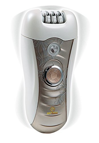 [Australia] - Epitome 3 in 1 Lady Wet or Dry Rechargeable Hair Removal Kit (Trimmer, Epilator, Callus Remover) with 2 Mode Power Switch, LED Hair Shaver for Arm, Underarm & Legs (Gold) 