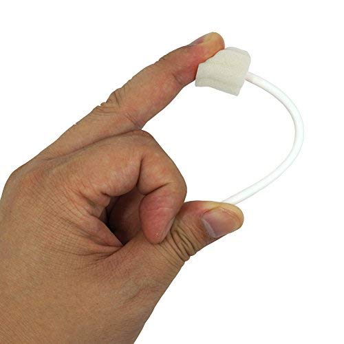 Oral Swabs Disposable- Untreated and Unflavored Mouth Oral Cleaning Sponge Toothbrushes White 100 Counts