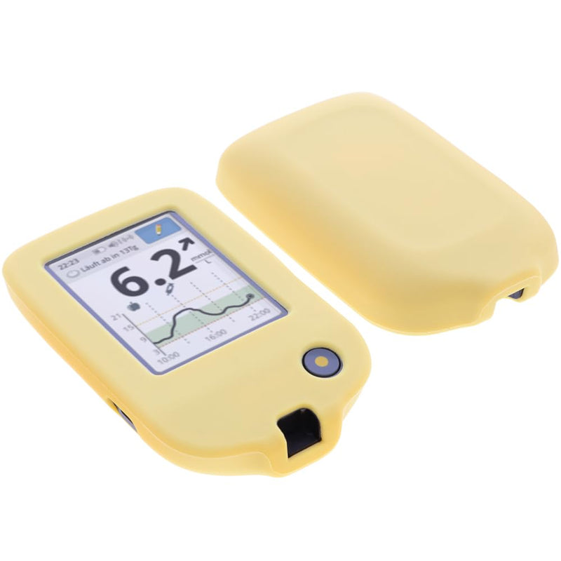 [Australia] - foto-kontor case compatible with Abbott Freestyle Libre 3 silicone protective case yellow silicone yellow 