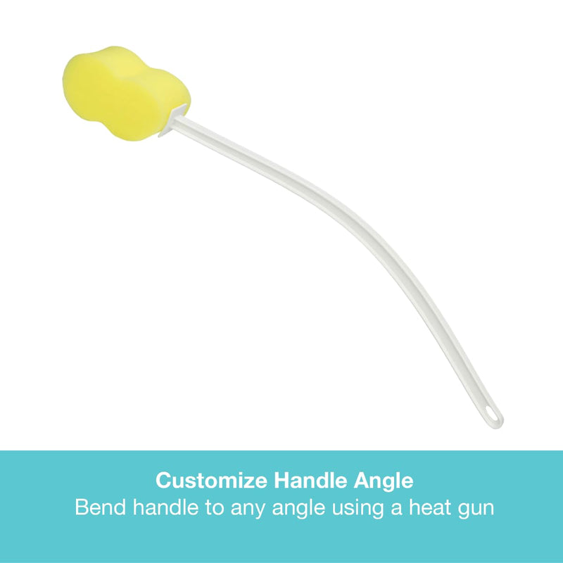 [Australia] - Sammons Preston Long Scrub Sponges, 22.5" Long Handled Washer and Scrubber Tool with Polyfoam Contour Sponge, Bath and Shower Cleaning Aid, Extended Reacher for Limited Range of Motion 