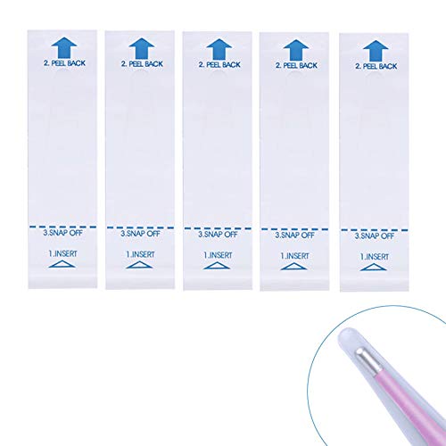 [Australia] - 100 Pack Thermometer Probe Covers - Disposable Universal Digital Oral Rectal Thermometer Covers Thermometers Sleeve 