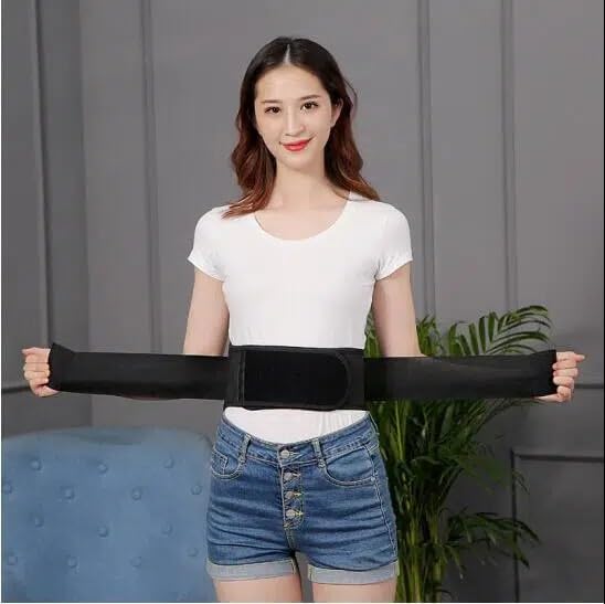 [Australia] - Thermal Magnetic Therapy Lumbar Support Belt Lower Back Brace for Men and Women, Self-Heating Waist Strap with Gauss Magnets (Large) Large (Pack of 1) 