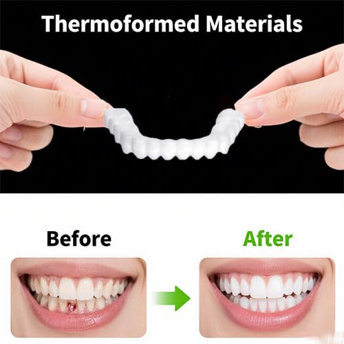 [Australia] - ‌2 Pairs Universal Temporary Smile Solution - Adjustable Top/Bottom for All-Day Comfort‌ (1) 1 