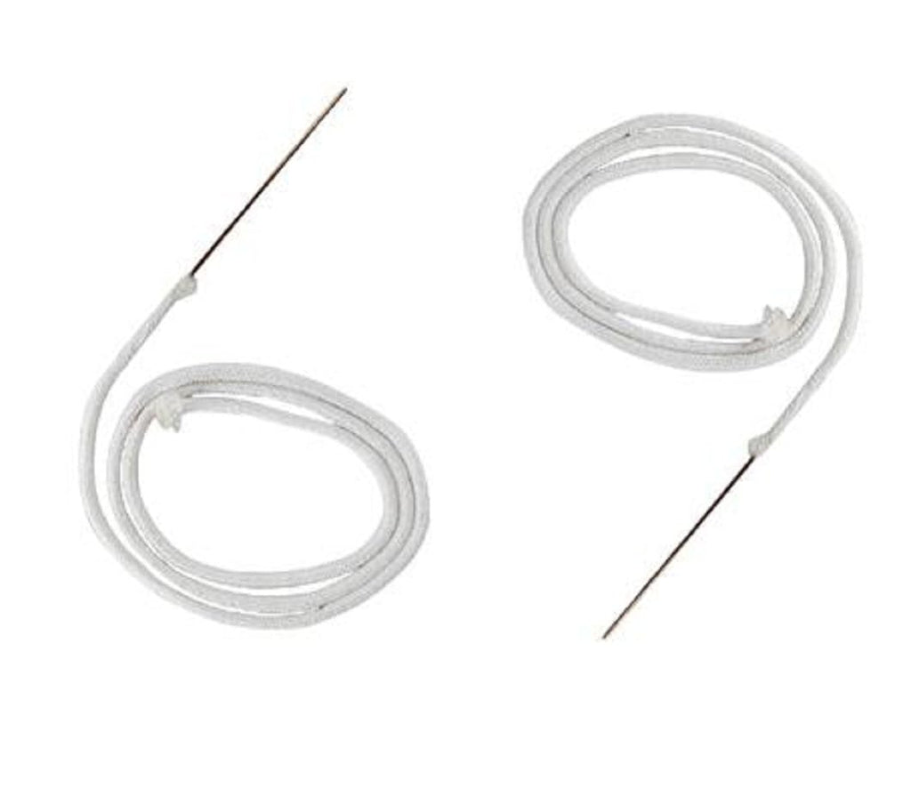 2 pcs Replacement Kerosene Lighter Consumables Wick Cotton Core with Guiding Needle Accessories Suitable for Most Brands of Kerosene Lighter, White