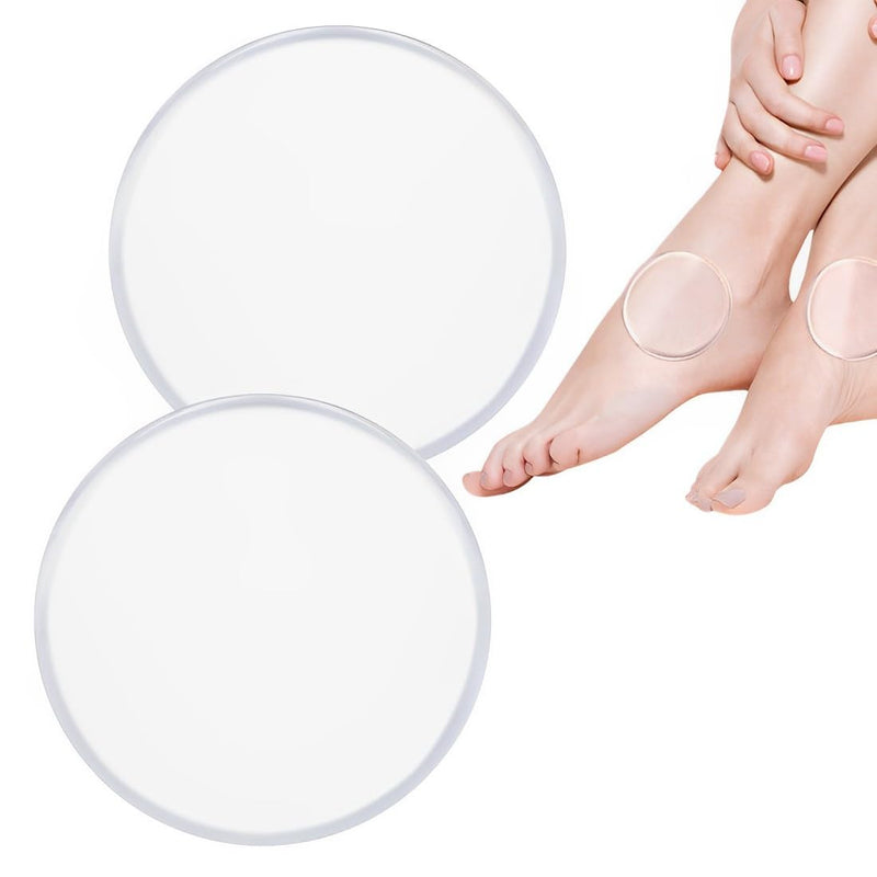 [Australia] - RAMGLYO Pack of 2 Ankle Gel Pads for Boots, Relieve Pressure and Improve Blood Circulation, for Ice Skating, Hockey (Round) Round 