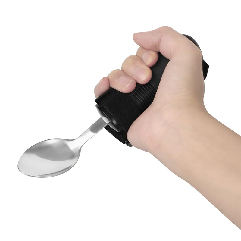 Easy Grip Cutlery Adult Spoon Fork Holder Belt Adjustable Disability Aids Arthritis Hands Aids Comfort Grips Shaky Hands Cutlery for Men Women