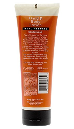 ShiKai Sandalwood Hand & Body Lotion (8oz, Pack of 3) | Daily Moisturizing Skincare for Dry and Cracked Hands | With Aloe Vera & Vitamin E 8 Fl Oz (Pack of 3)