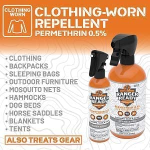 [Australia] - Ranger Ready Repellents P2Pak Permethrin + Picaridin Tick & Insect Repellent, Scent Zero, 8 Fl Oz. (Pack of 2) 8 Fl Oz (Pack of 2) 