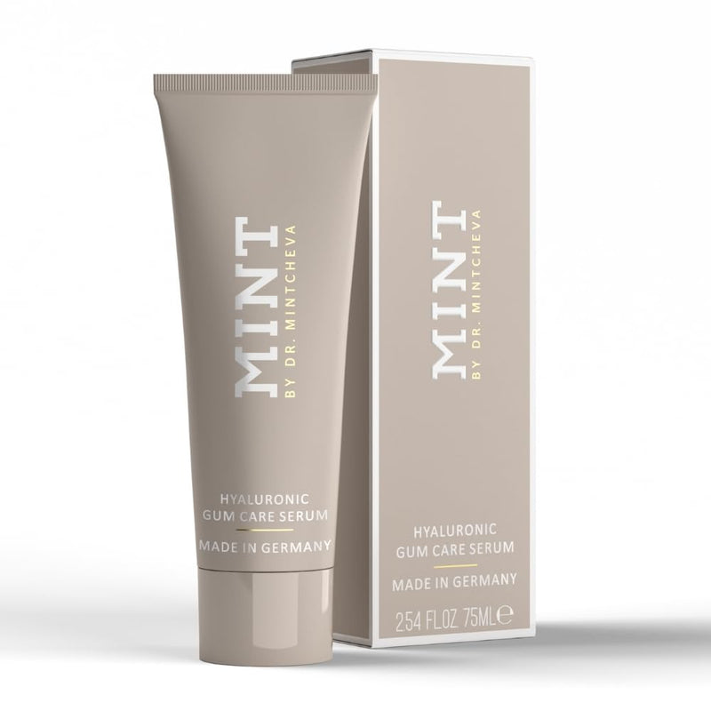 [Australia] - Mint Hyaluron Gum serum 75ml - Restorative Care for Stressed Gums - Against Bleeding Gums and Gum Recession - by Dr. Mintcheva 
