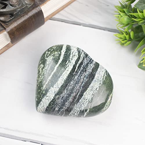 BEZAVO 50 mm Swiss Opal Crystal Heart Large Healing Crystals