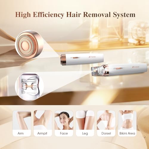 [Australia] - Epilator,2 in 1Epilator for Women Rechargeable,Womens Electric Shaver with LED Light,Hair Removal,Hair Removal for Women Legs/Face/Bikini/Arms,Smooth Epilator Trimmer Travel Kit Set,Simple to use 