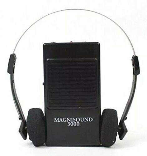 3000 Amplifier Device, Personal Sound/Voice Enhancer, Hearing Aid Listening Assistance Megaphone, TV/Audio Booster - with 15Ft Cable Included (Black)