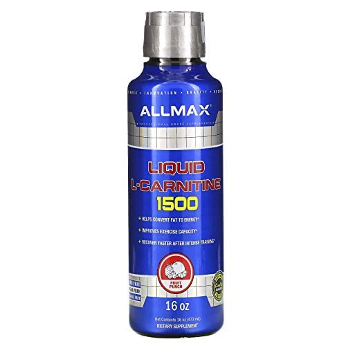 [Australia] - ALLMAX Nutrition Liquid L-Carnitine 1500, Fruit Punch, 16 oz (473 ml) 