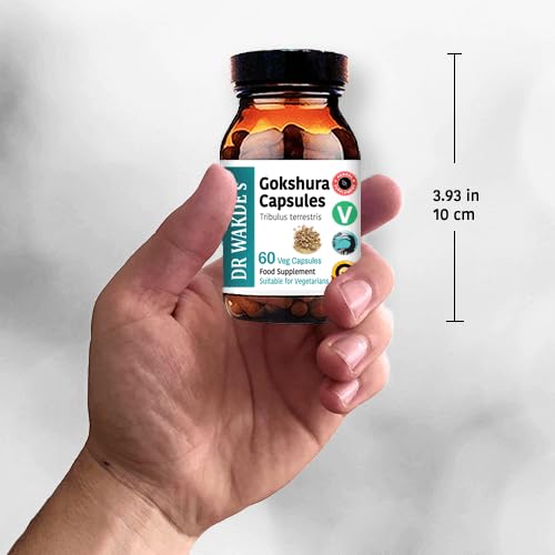 [Australia] - DR WAKDE'S Gokshura Capsules (Tribulus terrestris) - 60 Veg Caps | 100% Pure, All-Natural Supplement | Vegan, Plant-Based, Supports Vitality and Urinary Health 