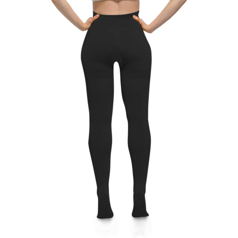 [Australia] - YISEMEYA 2 Pairs Medical Long Compression Stockings for Women, 20-30mmHg Women's Support Stockings, Opaque Toe Wrap, Women's Compression Tights, Great Support for Varicose Veins, Edema L 