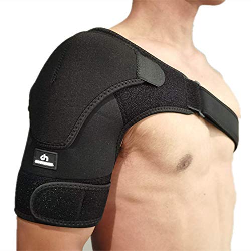COPPER HEAL – Shoulder Adjustable Clamp Compression Sleeve for Men Women's Support, for Better Back Posture Arm Right & Left Pain Rotator Neck with Stability Sports Pad Gym Ice Strap