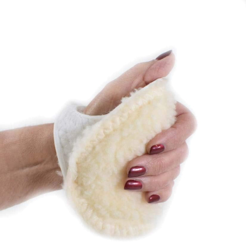 Rolyan Palm Protector for Left Hand, Left Handed Glove for Finger Contracture Prevention, Comfortable Hand Cushion with Soft Sherpa Lining and Palm Pad to Prevent Hand Contractures Standard Glove