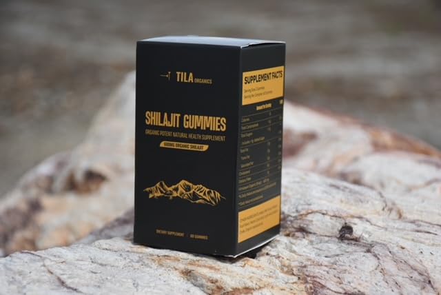 [Australia] - Organic Himalayan Shilajit Resin Soft Gels - 60 Gummies, 600 mg- Natural Supplement for Men & Women with over 85 Trace Minerals, Fulvic Acid and Humic Acid Vegan Gluten Free 