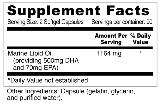 [Australia] - Wellness Resources Daily DHA - Highest Potency & Purity DHA Fish Oil in TG Form (180 Capsules) 180 Count (Pack of 1) 