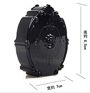 [Australia] - AHIER Contact Lens Case Rose Design Portable Contact Lenses Container Holder Storage Box for Home and Travel with Mirror 