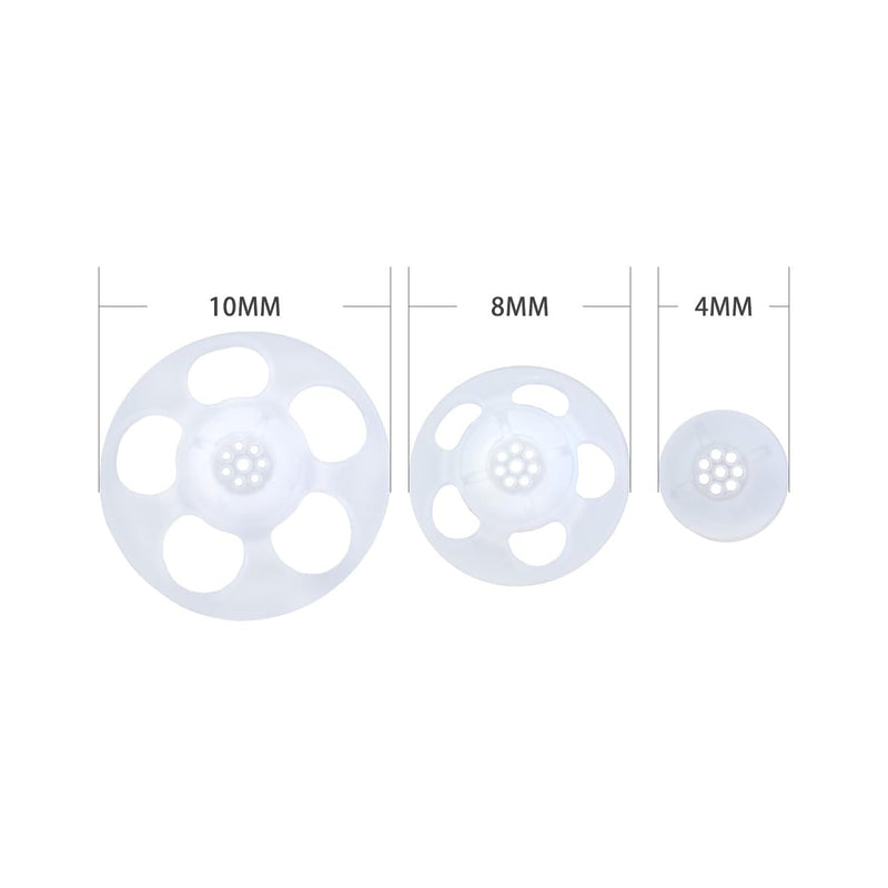 6 Dome Click-Open for Signia, Rexton Hearing Aids (S (4mm) S (4 mm)