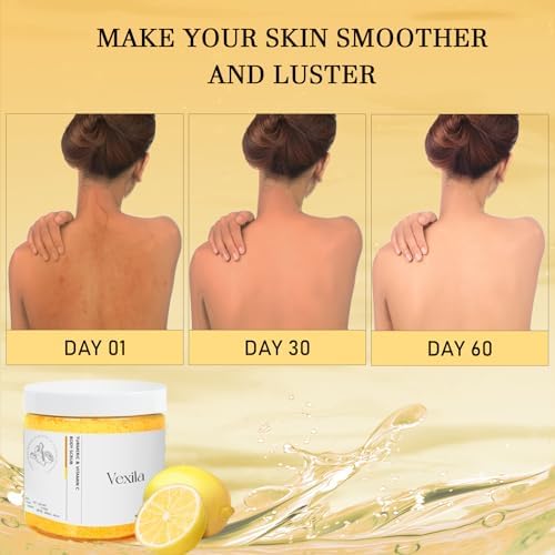 Turmeric & Vitamin C Body Scrubs For Women - All Natural Turmeric Scrub - Moisturizing, and Exfoliating, Body, Face, Foot, Hand Scrub, Nourishes Skin, Deep Cleansing (8.8 Ounce Pack of 1) 8.8 Ounce (Pack of 1)