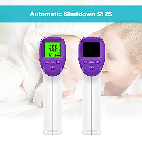 [Australia] - Jumper Medical Forehead Thermometer, Non Contact Thermometer for Forehead and Object Surface Measurement with Instant Reading and Fever Warning for Kids and Adults (Sky Blue) 